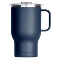 Orca Traveler Series Coffee Mug, 24 oz Capacity, Whale Tail Flip Lid, Stainless Steel, Navy, Insulated TR24NA